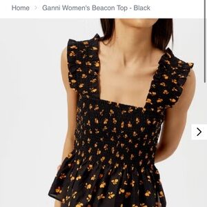 GANNI
Ganni Women's Beacon Top - Black